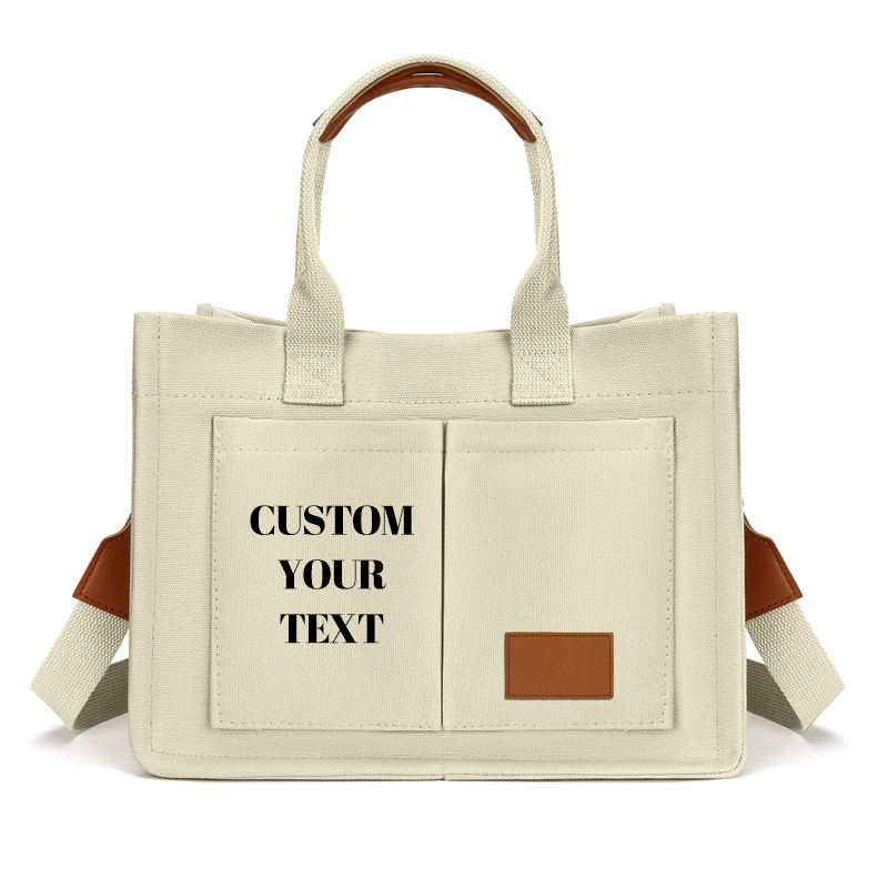 Body Jewelry Names - Personalized Name/LOGO Handheld Canvas Bag Casual