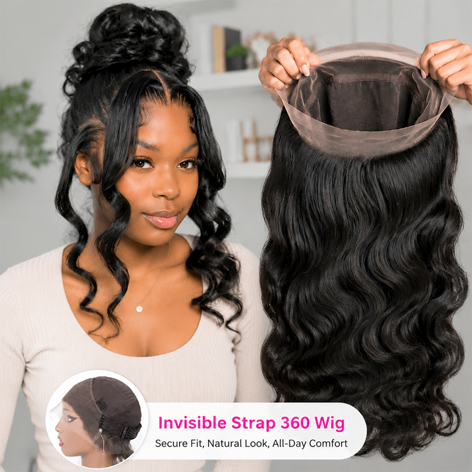 Body Jewelry Underwear - 360 Lace Body Wave Front Wigs