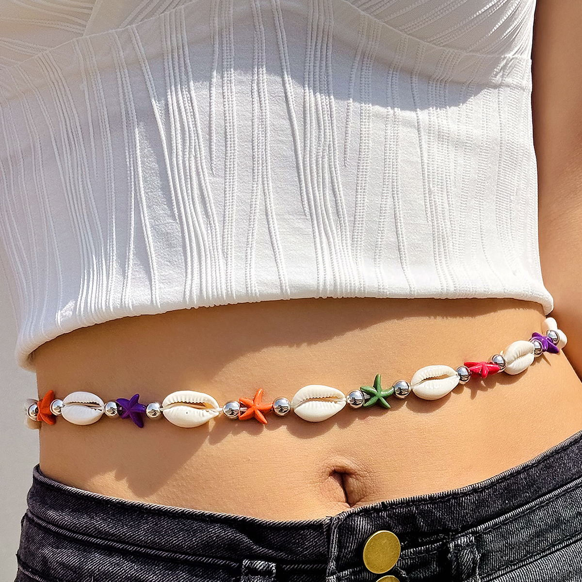 Body Jewelry Helix - Tocona Bohemian Shell Color Starfish Belly