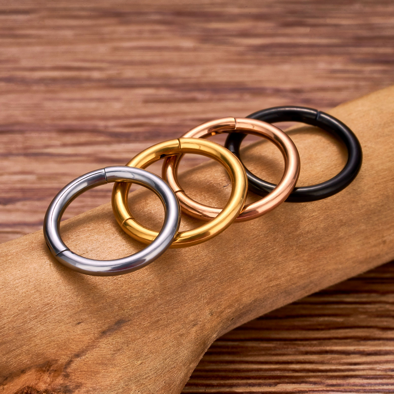 5pcs G23 Titanium Piercing sex - Septum Clicker Ring incelemesi ve fiyatı