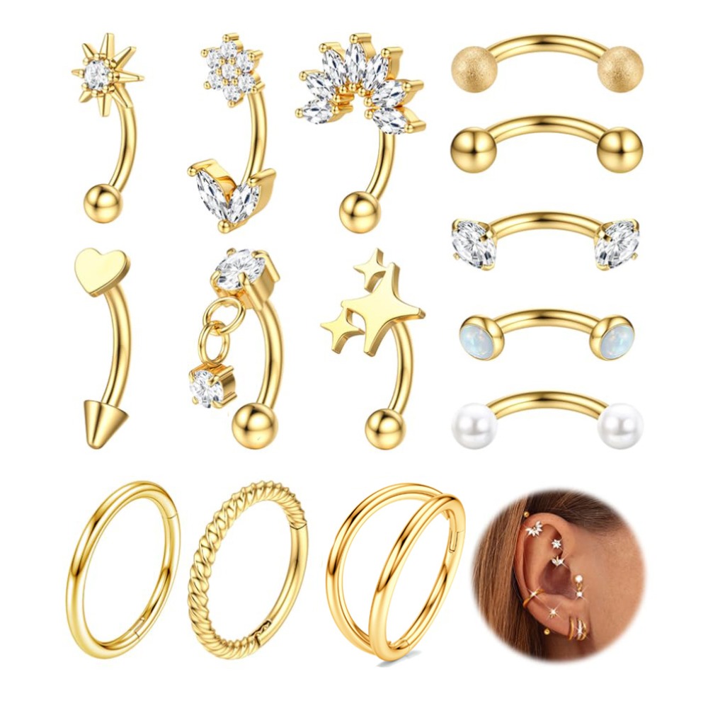 Drperfect 1PC Rook Eyebrow Pie - Eyebrow Curved Barbell incelemesi ve fiyatı