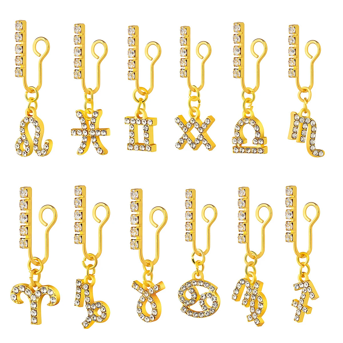 2 Pack Ear Clips Metal Zircon  - Body Jewelry Ear Piercing incelemesi ve fiyatı