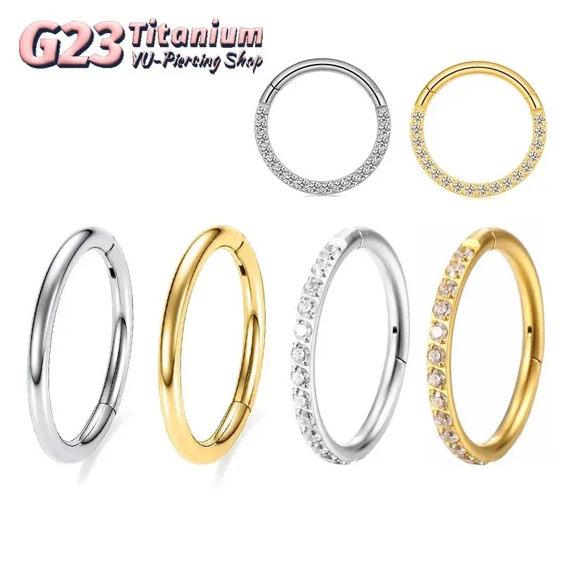 G23 Titanium Nose Ring 14G 16G - Septum Clicker Ring incelemesi ve fiyatı