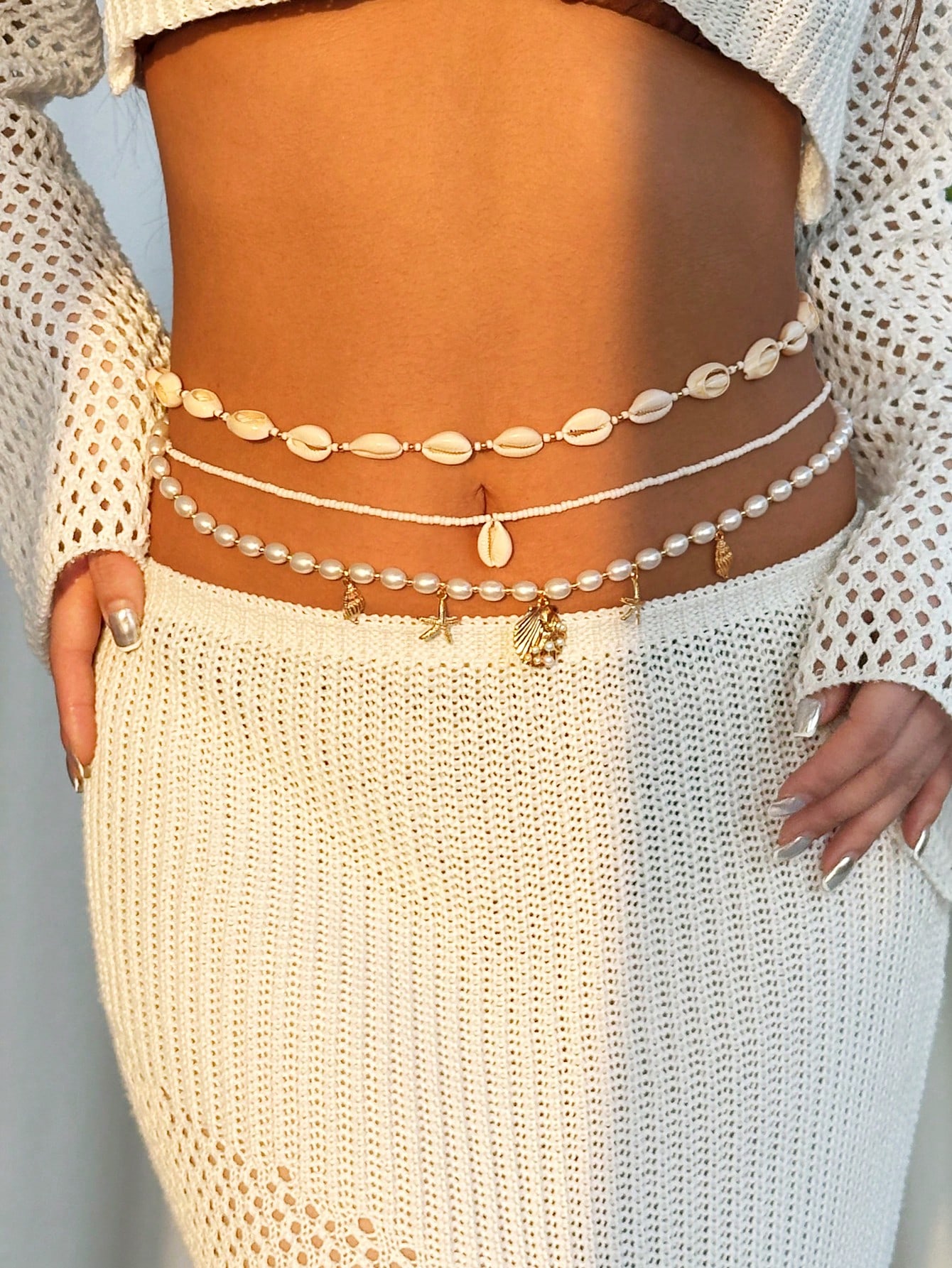 3pcs Multilayer Bohemian Beach - Body Jewelry For Women incelemesi ve fiyatı