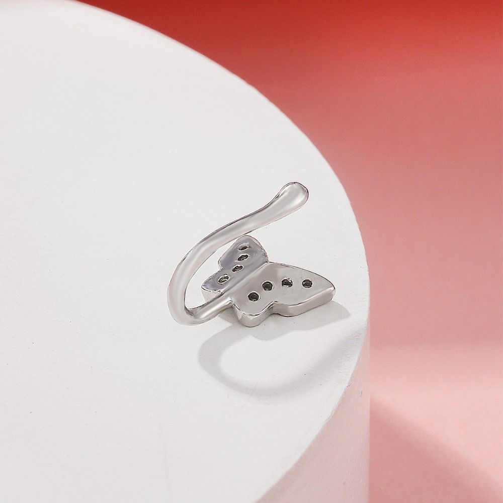 Rhinestone Butterfly Nose Ring - Body Jewelry Ear Piercing incelemesi ve fiyatı