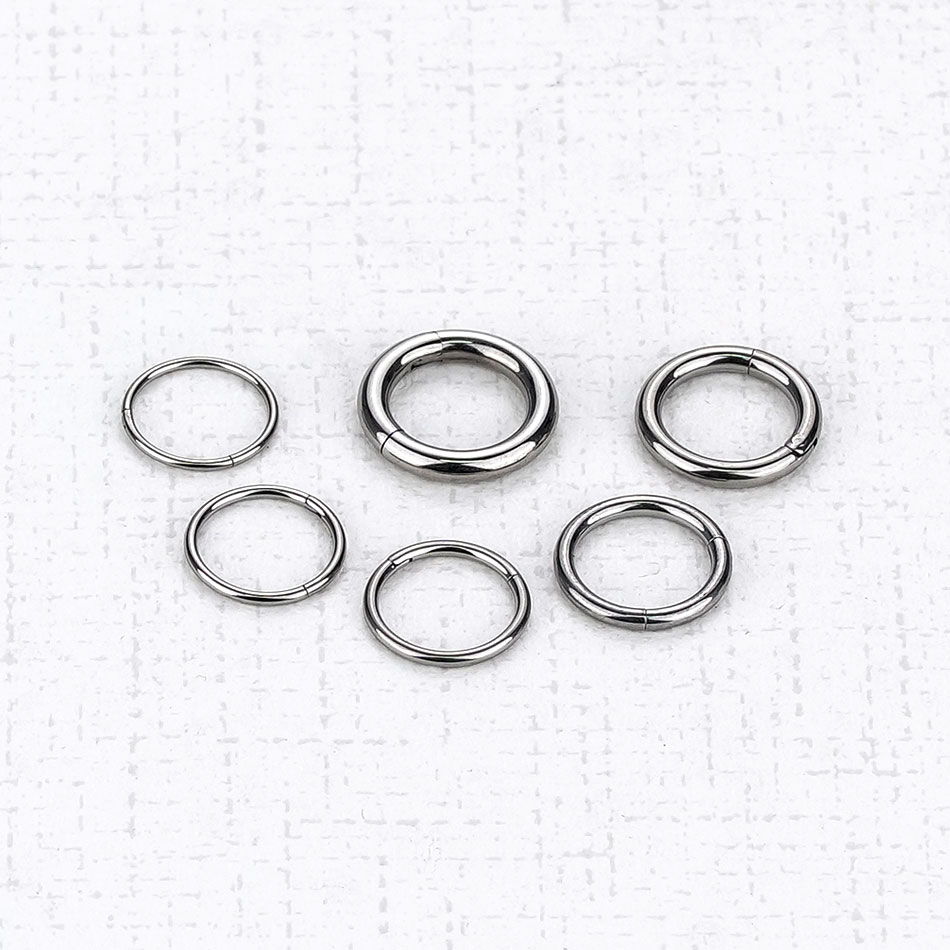 1Pc G23 Titanium Hinged Segmen - Septum Clicker Ring incelemesi ve fiyatı