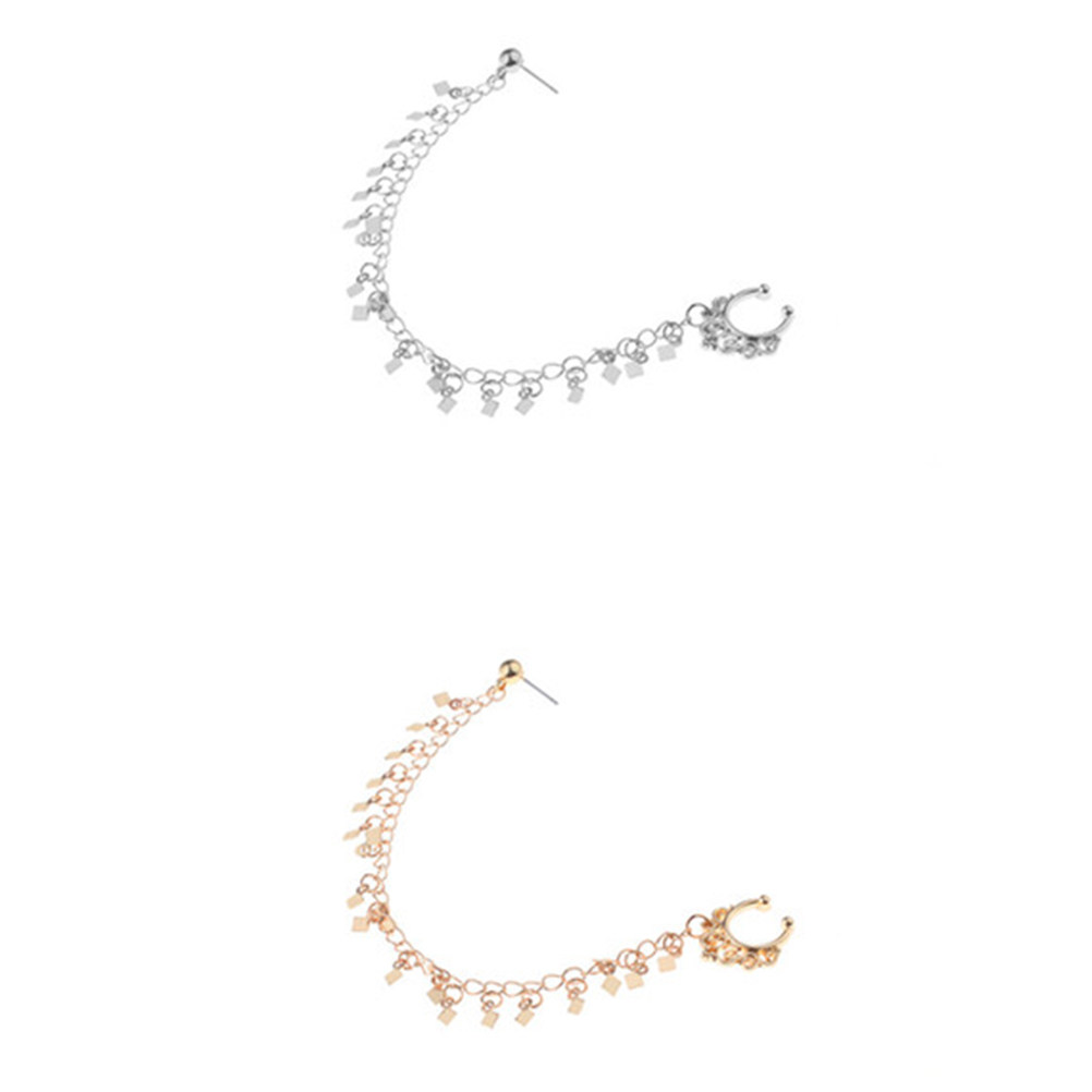 2Pcs Punk Rhombus Tassel Ear t - Body Jewelry Ear Piercing incelemesi ve fiyatı
