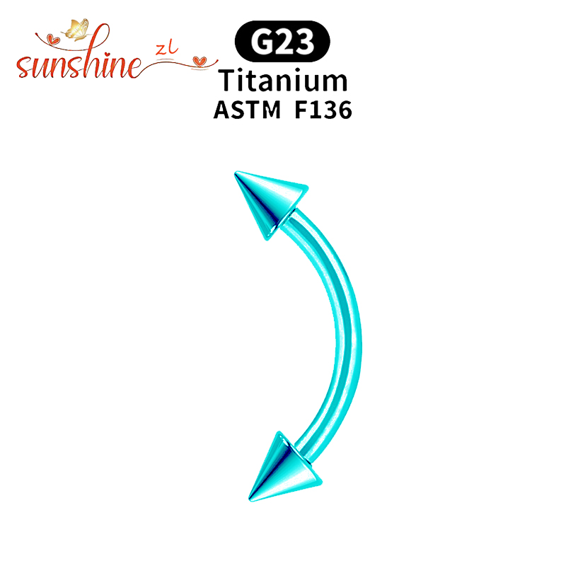 1PC G23 Titanium Spike Curved  - Eyebrow Curved Barbell incelemesi ve fiyatı