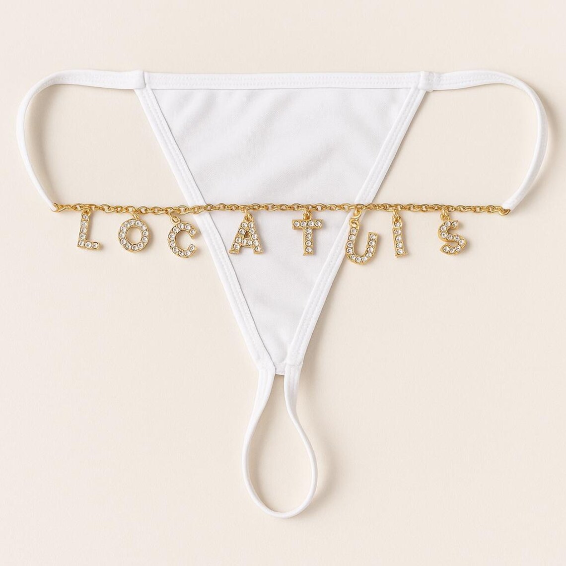 Custom Chain Thong With Name L - Body Jewelry Names incelemesi ve fiyatı