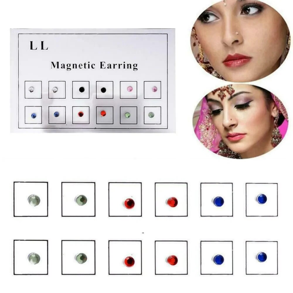 12PCS/Card Fake Cheater Non Pi - Body Jewelry Ear Piercing incelemesi ve fiyatı