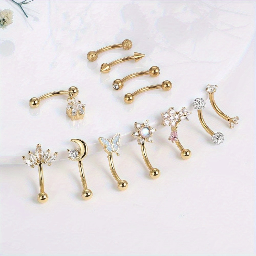 Florideco 1PC Stainless Steel  - Eyebrow Curved Barbell incelemesi ve fiyatı