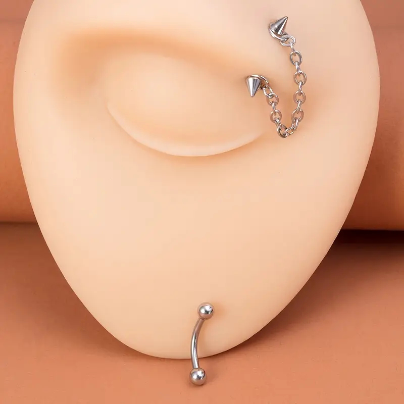 2pcs Stainless Steel Curved Ba - Eyebrow Curved Barbell incelemesi ve fiyatı