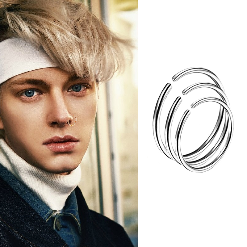 9pcs/lot Steel Ear Piercings H - Septum Clicker Ring incelemesi ve fiyatı