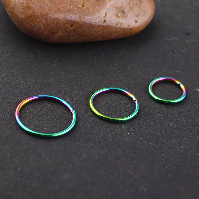 9pcs/lot Steel Ear Piercings H - Septum Clicker Ring incelemesi ve fiyatı