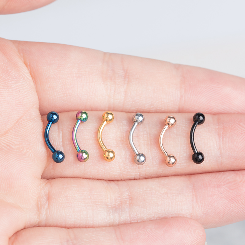 6PCS Stainless Steel Curved Ba - Eyebrow Curved Barbell incelemesi ve fiyatı