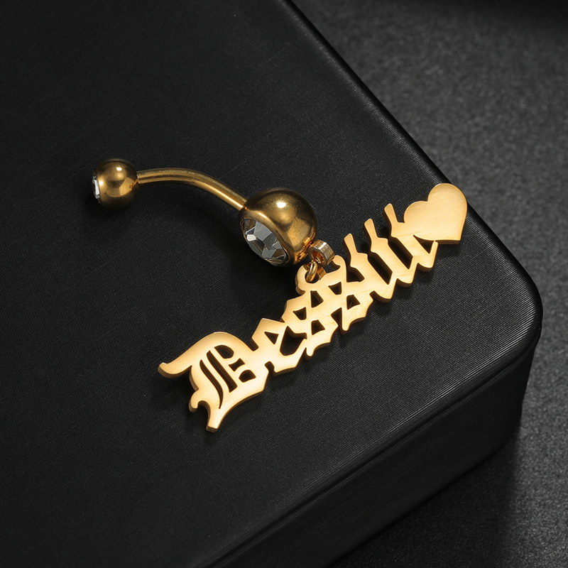 Letdiffery Custom Name Belly B - Body Jewelry Names incelemesi ve fiyatı
