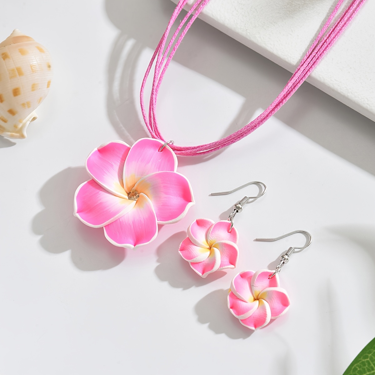 Soft Pottery Bohemian Plumeria - Body Jewelry And Earrings incelemesi ve fiyatı