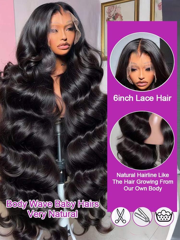 300% 13x6 Body Wave HD Lace Fr - Body Jewelry Underwear incelemesi ve fiyatı