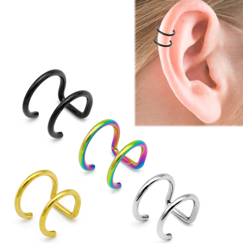 2Pcs 316L Stainless Steel Clip - Body Jewelry Ear Piercing incelemesi ve fiyatı
