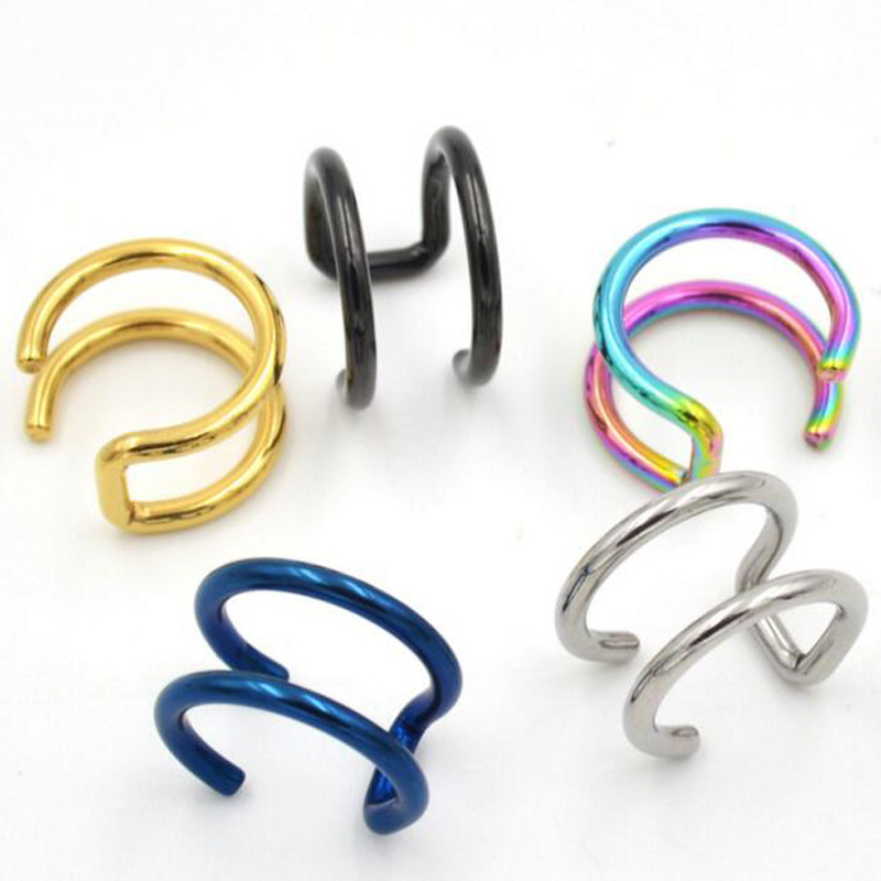 2Pcs 316L Stainless Steel Clip - Body Jewelry Ear Piercing incelemesi ve fiyatı