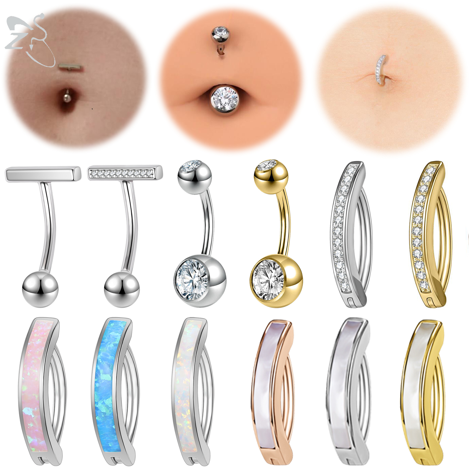 ZS 1 PC 925 Sterling Silver Na - Septum Clicker Ring incelemesi ve fiyatı
