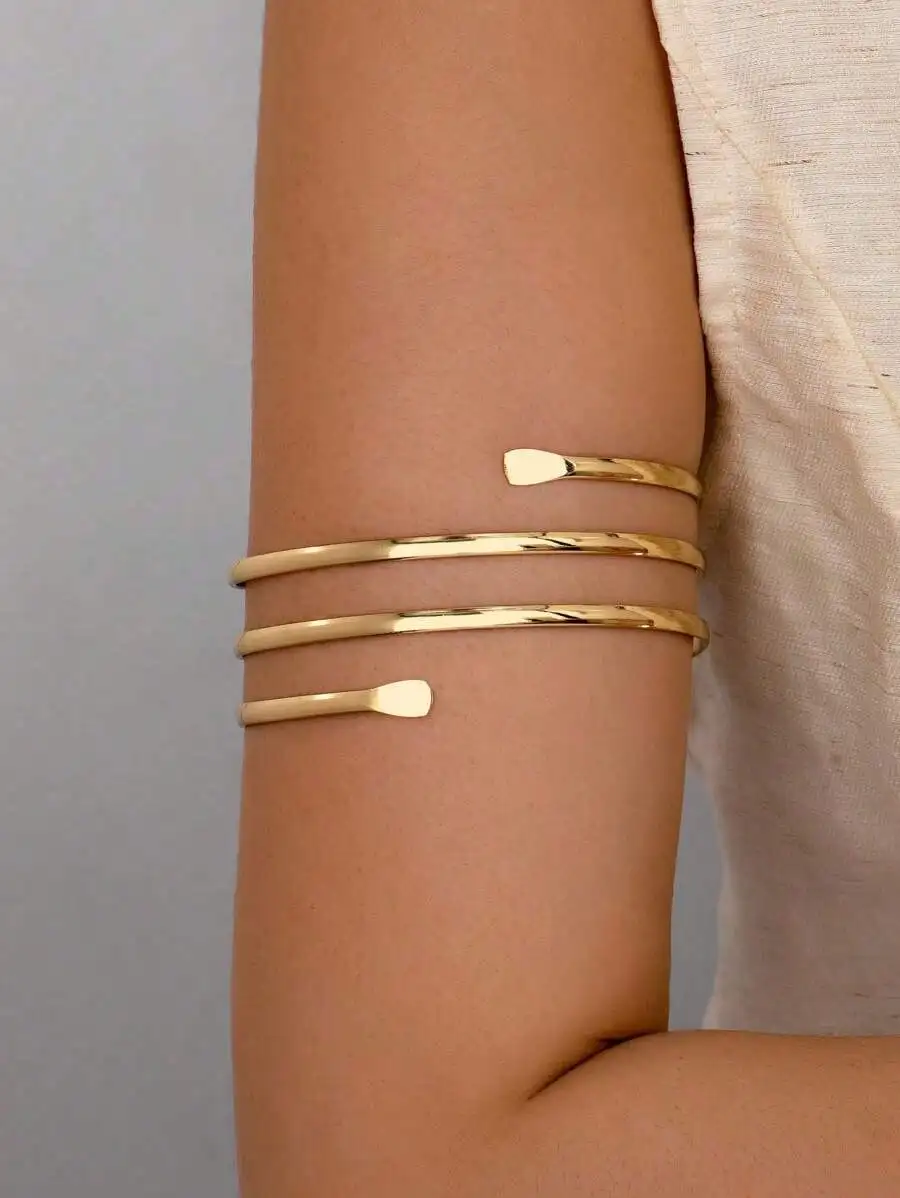 1pc Women Metal Wire Armband,  - Body Jewelry For Women incelemesi ve fiyatı