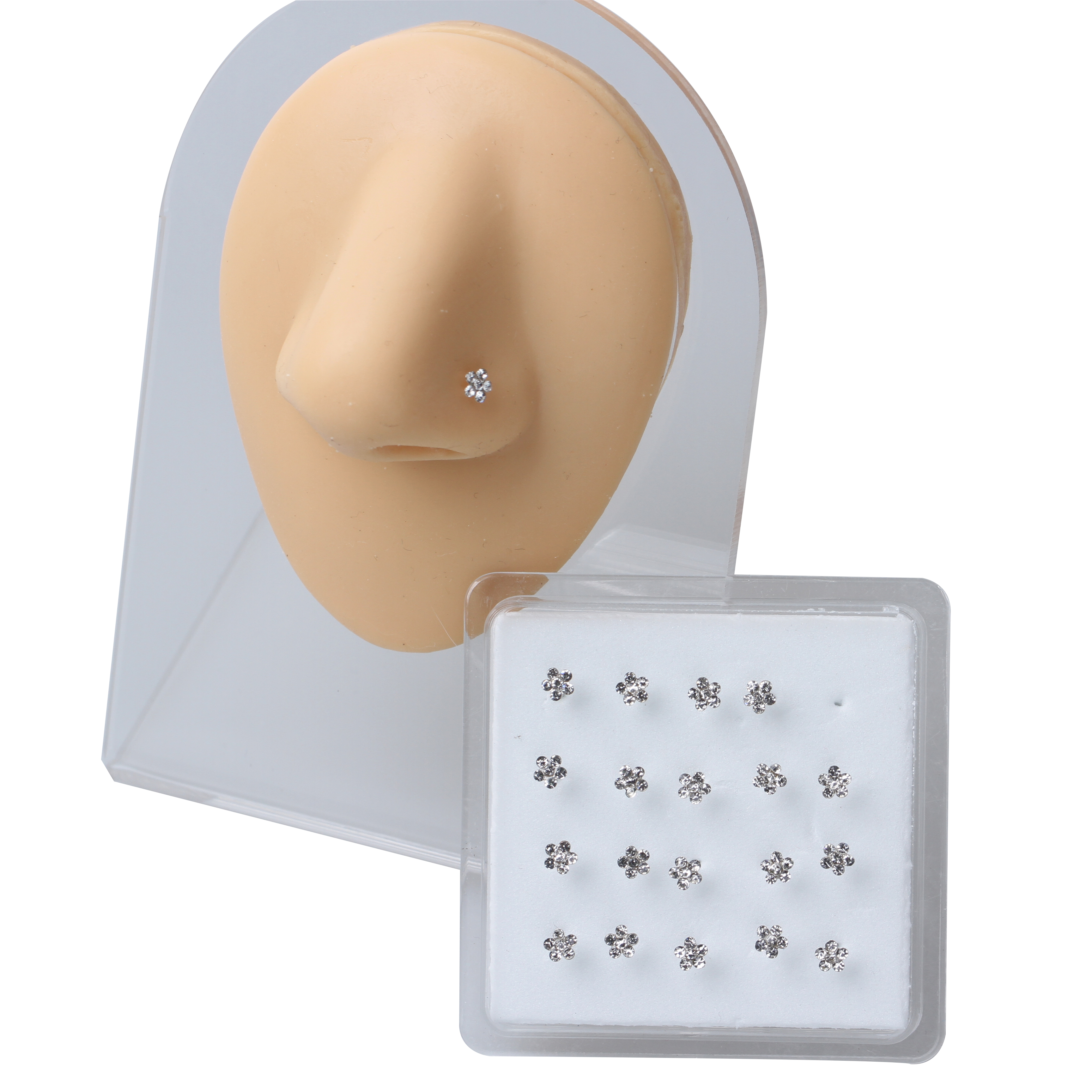 20Pcs Stainless Steel Nose Stu - Body Jewelry Ear Piercing incelemesi ve fiyatı