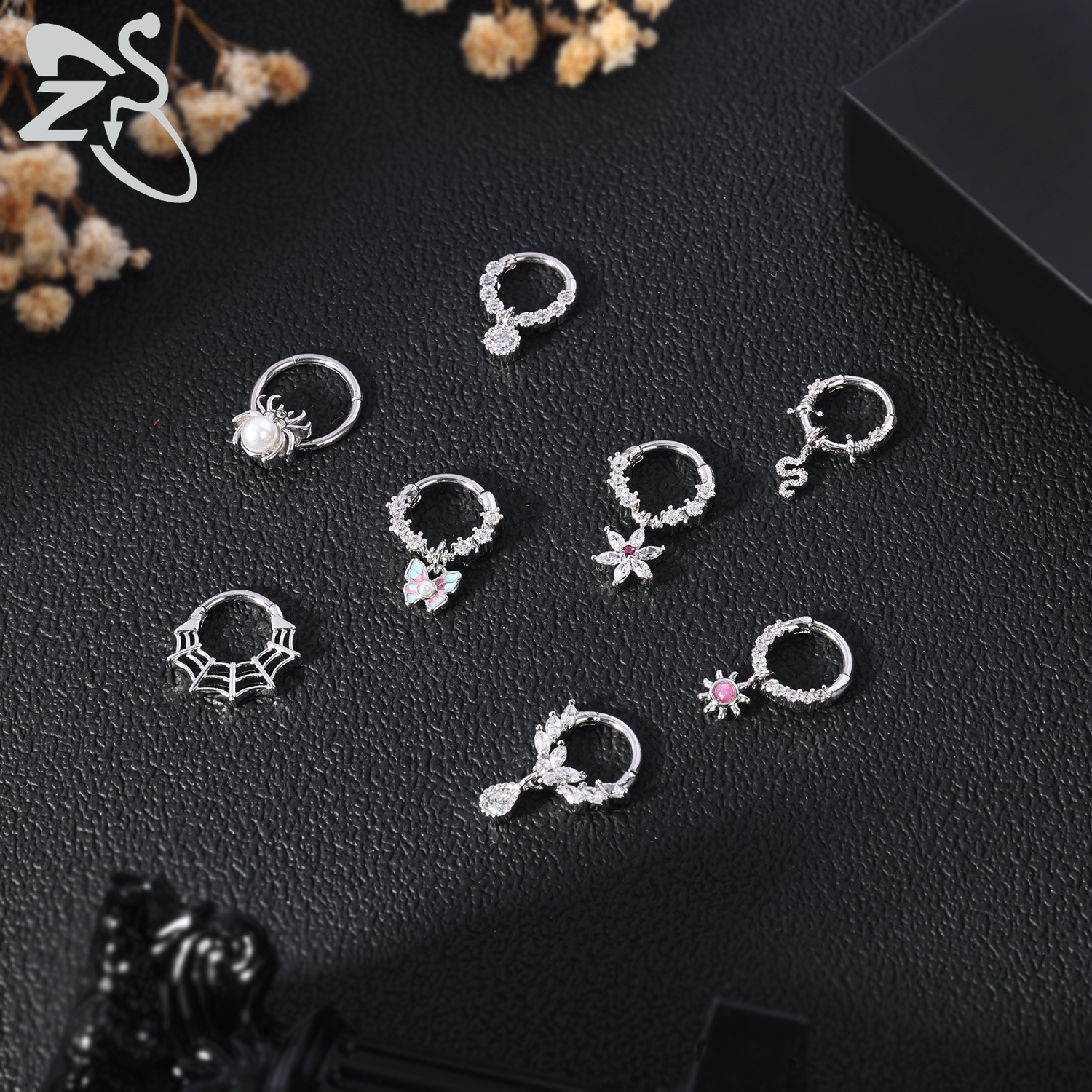ZS 1 Piece Cute 16G Stainless  - Septum Clicker Ring incelemesi ve fiyatı