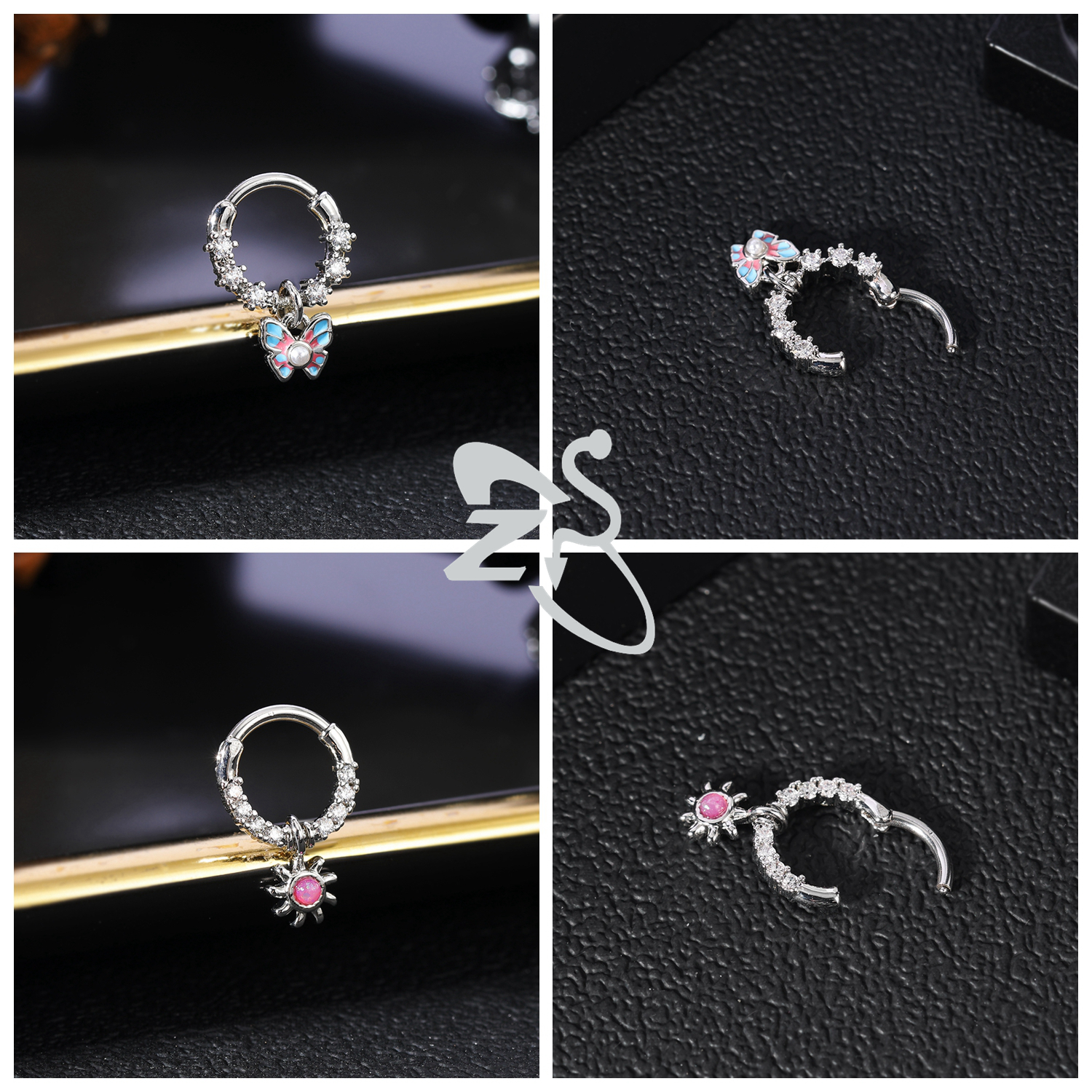 ZS 1 Piece Cute 16G Stainless  - Septum Clicker Ring incelemesi ve fiyatı