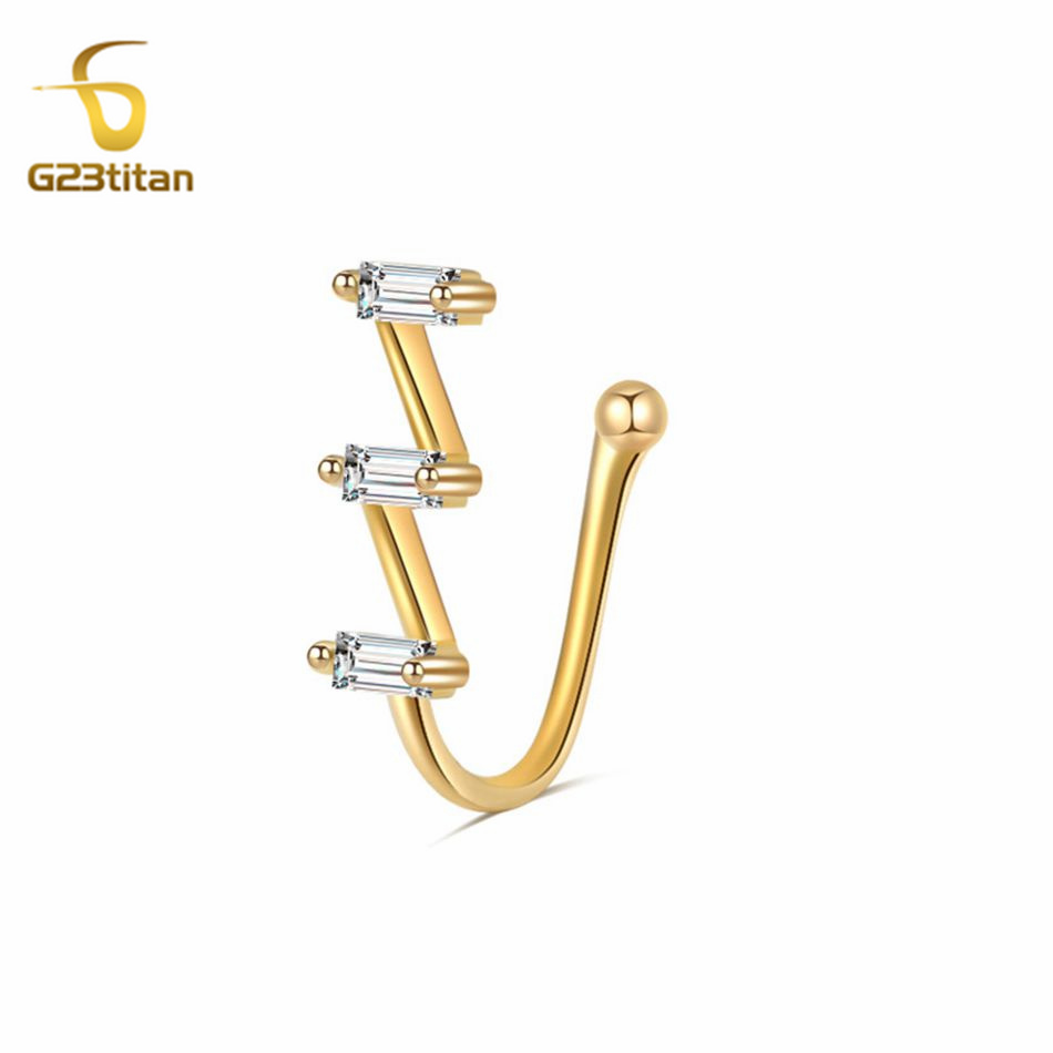 1pc Fake Nose Piercing Ring Wo - Body Jewelry Ear Piercing incelemesi ve fiyatı