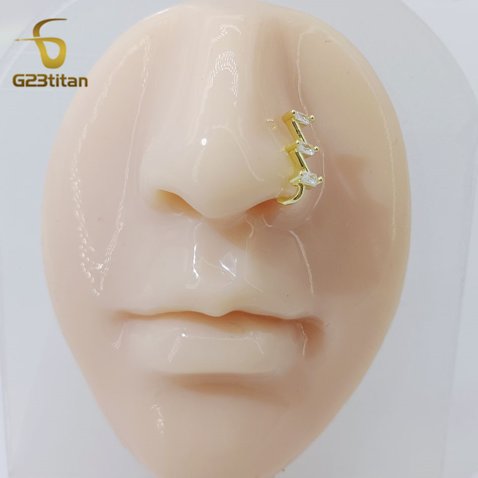 1pc Fake Nose Piercing Ring Wo - Body Jewelry Ear Piercing incelemesi ve fiyatı