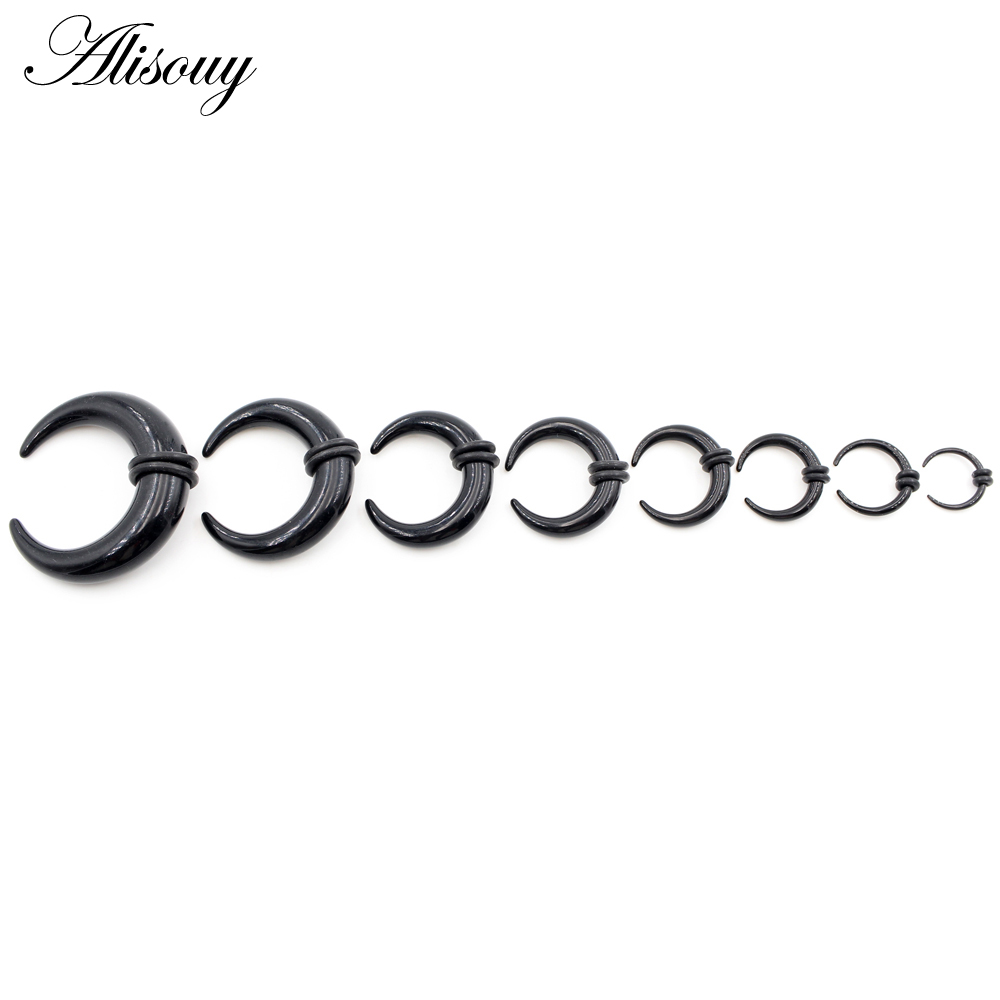 2pcs Acrylic C Sahpe Buffalo H - Septum Clicker Ring incelemesi ve fiyatı
