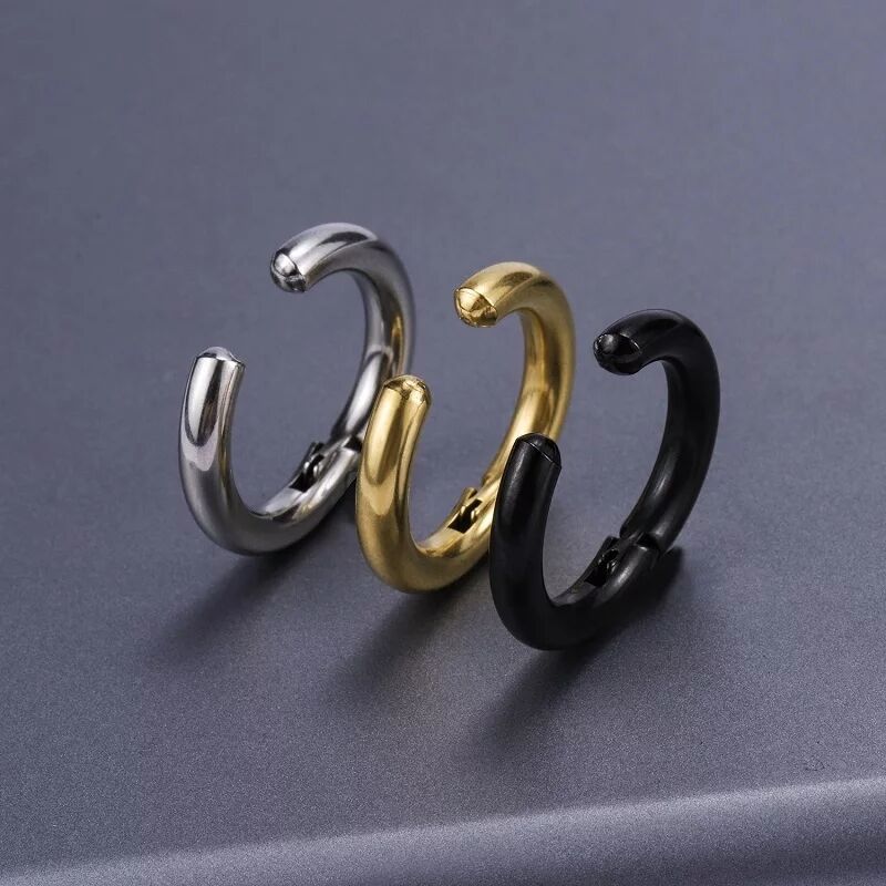 2/6Pcs Fake Huggie Hoop Earrin - Body Jewelry And Earrings incelemesi ve fiyatı