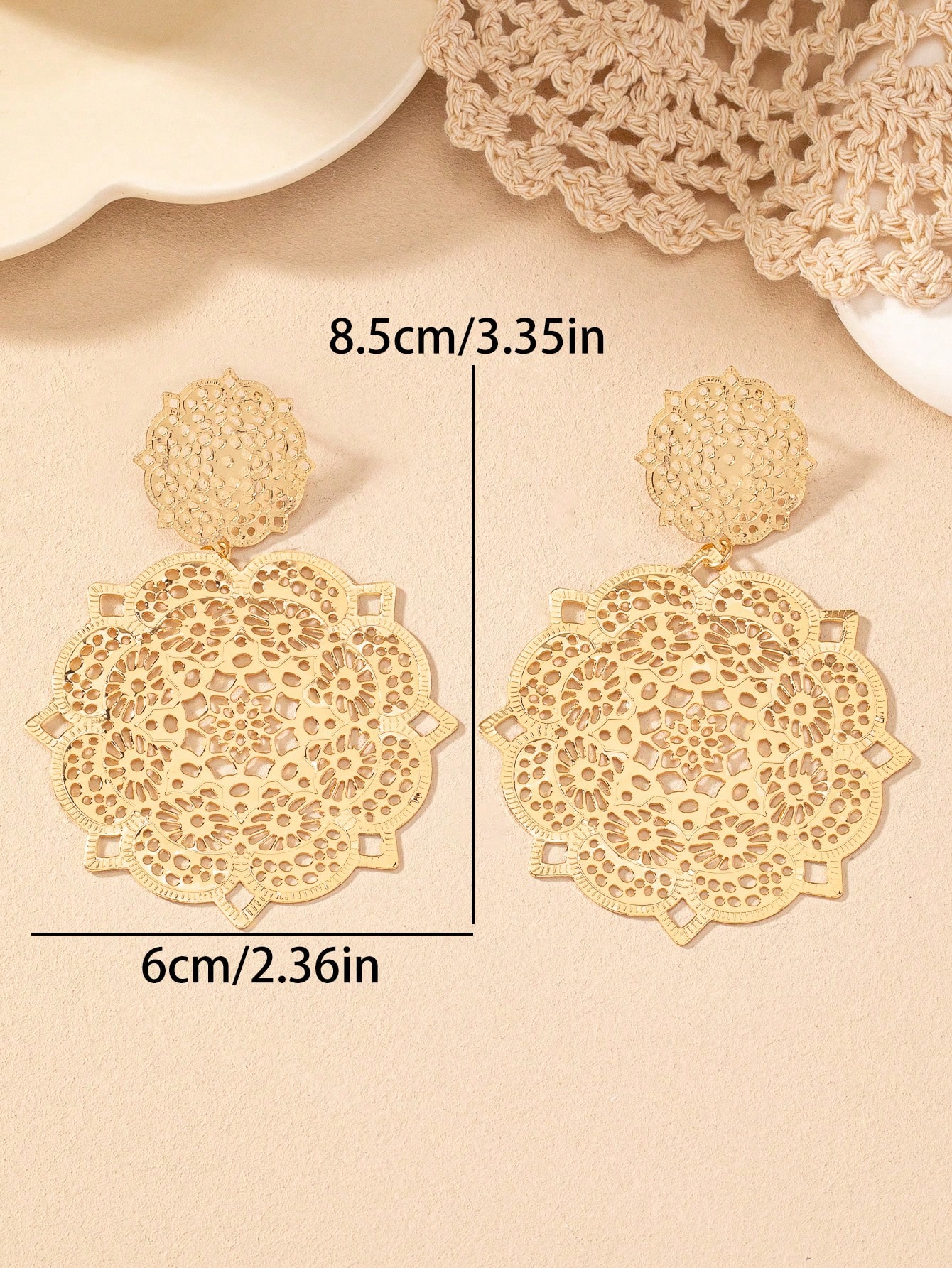 2pcs/Set Exaggerated European  - Body Jewelry And Earrings incelemesi ve fiyatı