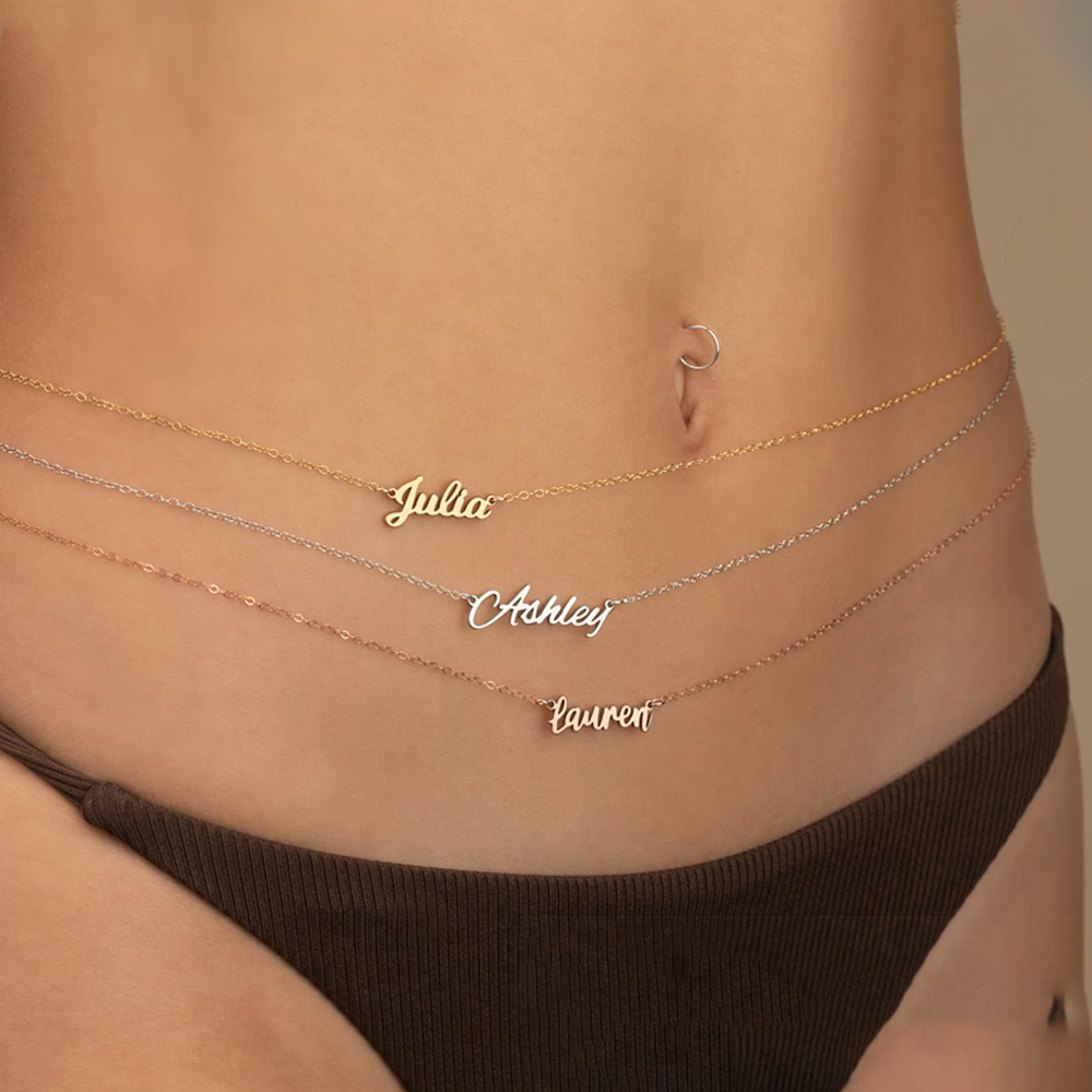 Haiyufly Custom Name Waist Cha - Body Jewelry Names incelemesi ve fiyatı