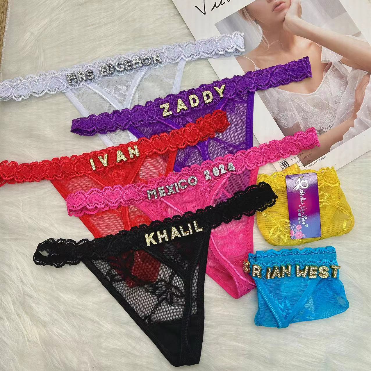 Custom Thongs with Name for Bo - Body Jewelry Names incelemesi ve fiyatı