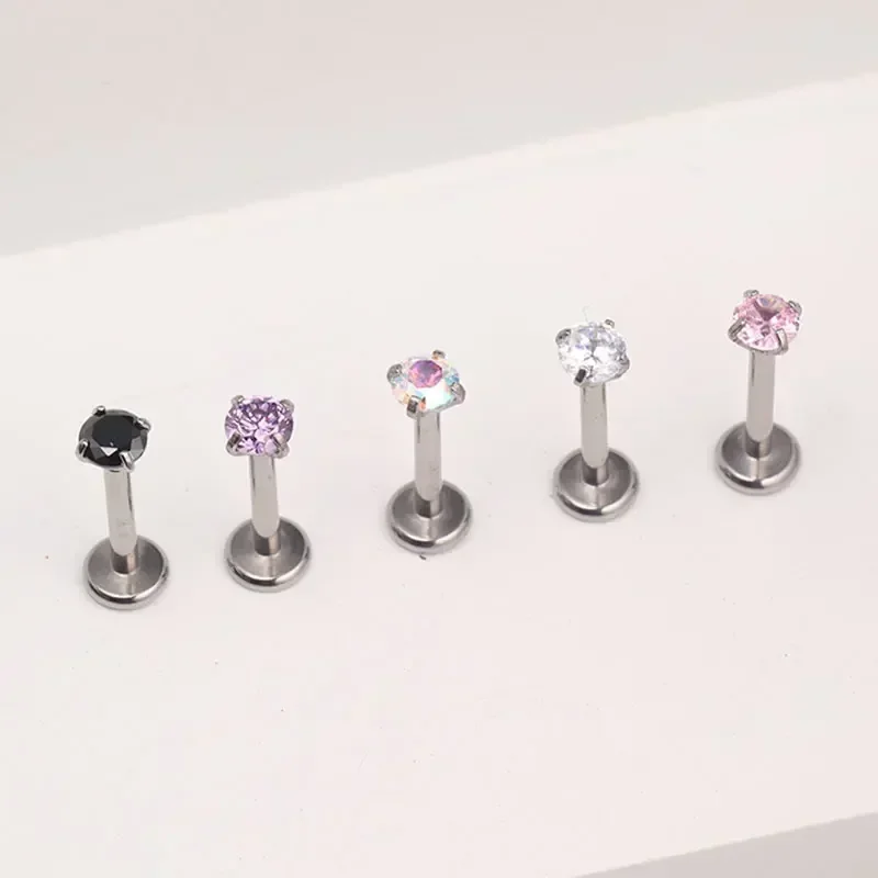 1Pcs G23 Titanium Piercing CZ  - Septum Clicker Ring incelemesi ve fiyatı