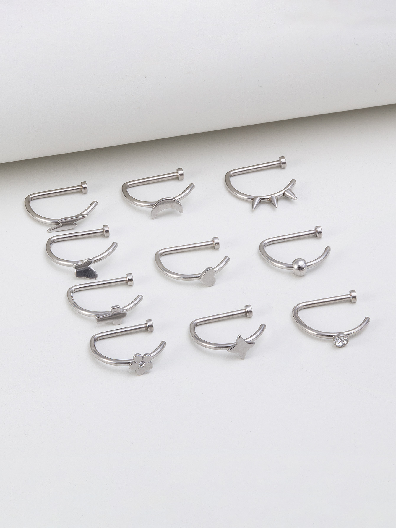 1pc Weld Rivet Butterfly D Sha - Septum Clicker Ring incelemesi ve fiyatı