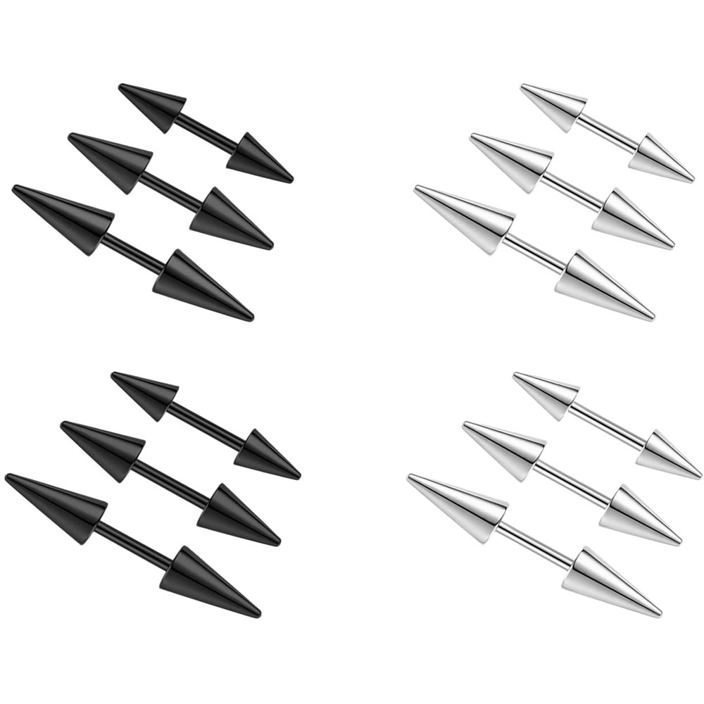 2Pcs 16G Spike Eyebrow Piercin - Eyebrow Curved Barbell incelemesi ve fiyatı