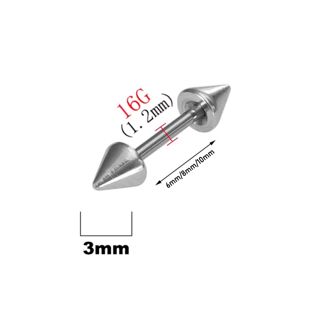 2Pcs 16G Spike Eyebrow Piercin - Eyebrow Curved Barbell incelemesi ve fiyatı