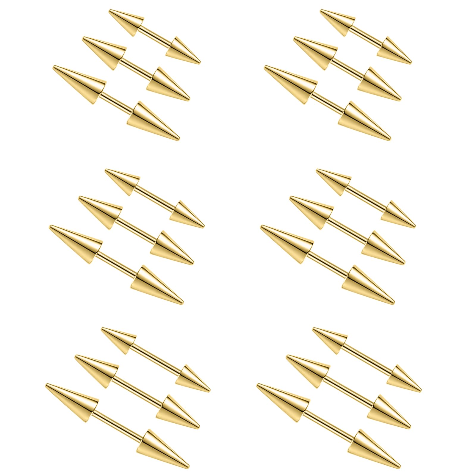 2Pcs 16G Spike Eyebrow Piercin - Eyebrow Curved Barbell incelemesi ve fiyatı