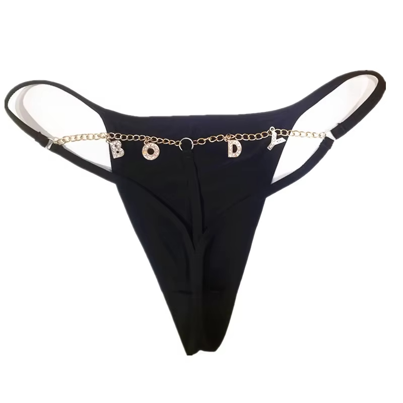Custom Chain Thong with Name G - Body Jewelry Names incelemesi ve fiyatı