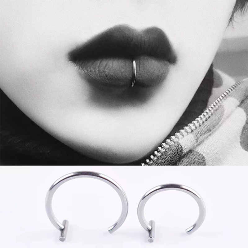 18G Surgical Steel Lip Ring Ha - Body Jewelry And Earrings incelemesi ve fiyatı