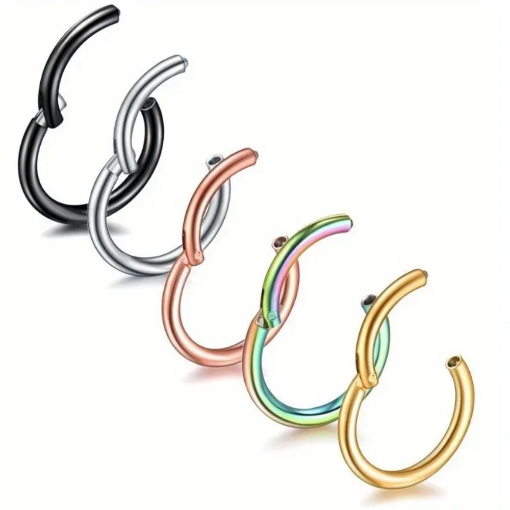 316 Surgical Steel Hinged Nose - Septum Clicker Ring incelemesi ve fiyatı