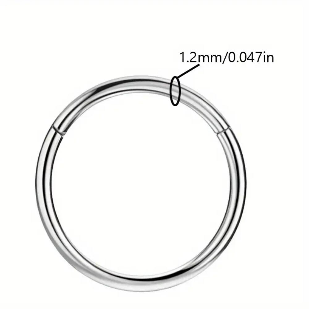 316 Surgical Steel Hinged Nose - Septum Clicker Ring incelemesi ve fiyatı