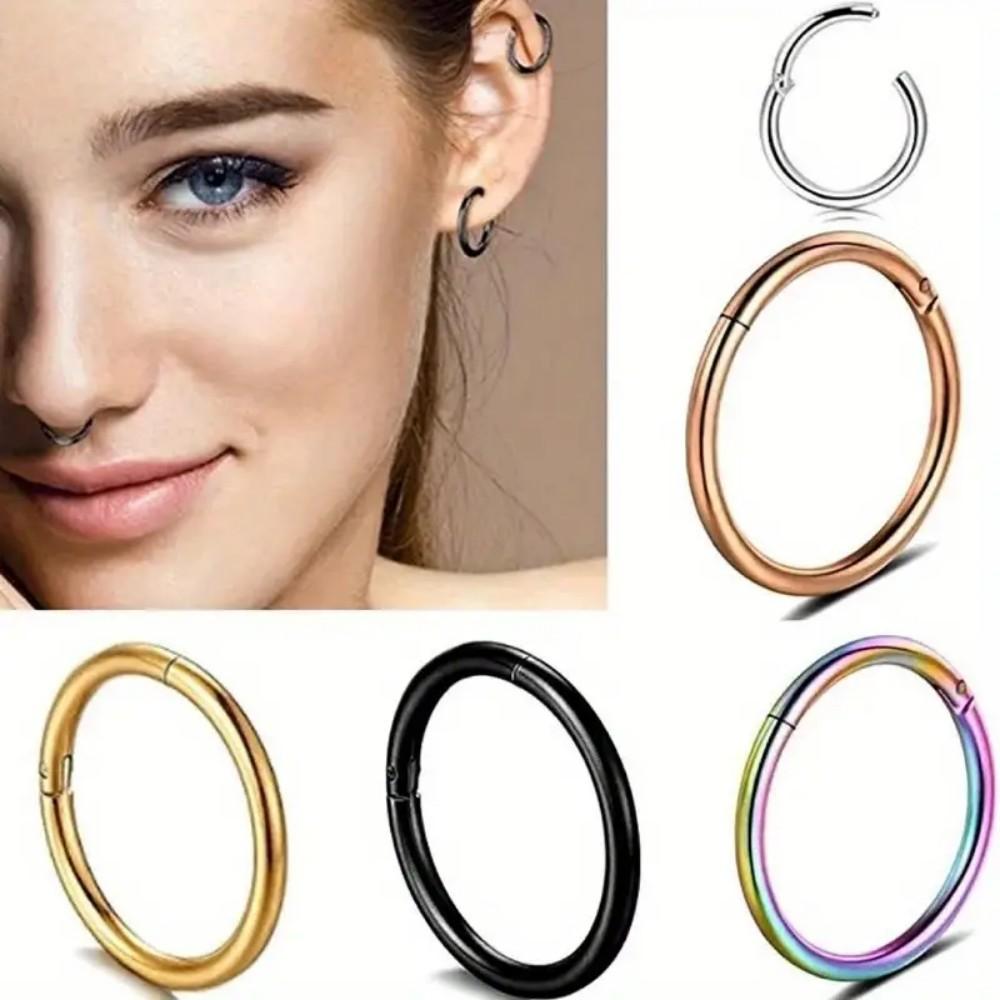 316 Surgical Steel Hinged Nose - Septum Clicker Ring incelemesi ve fiyatı