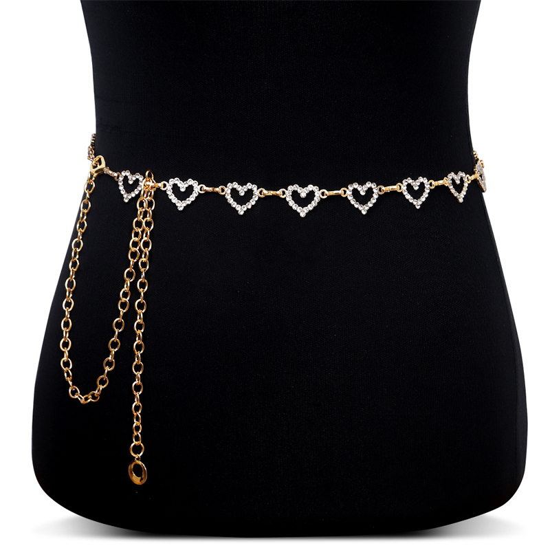 Fashion Rhinestone Heart Waist - Qualiti Body Jewelry incelemesi ve fiyatı