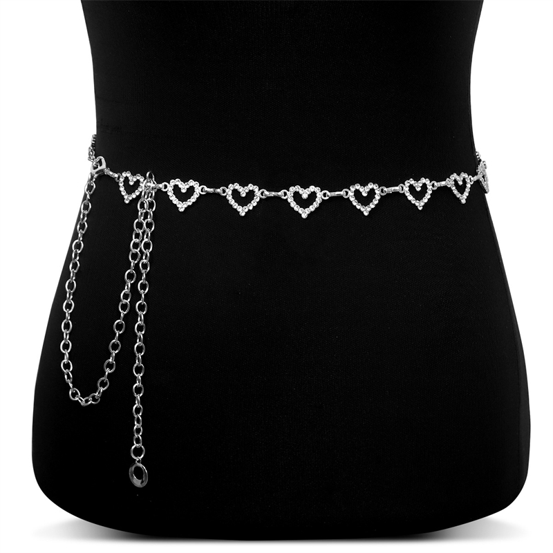 Fashion Rhinestone Heart Waist - Qualiti Body Jewelry incelemesi ve fiyatı