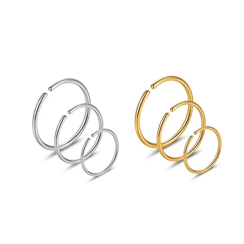 6pcs/lot Hypoallergenic Nose R - Body Jewelry And Earrings incelemesi ve fiyatı