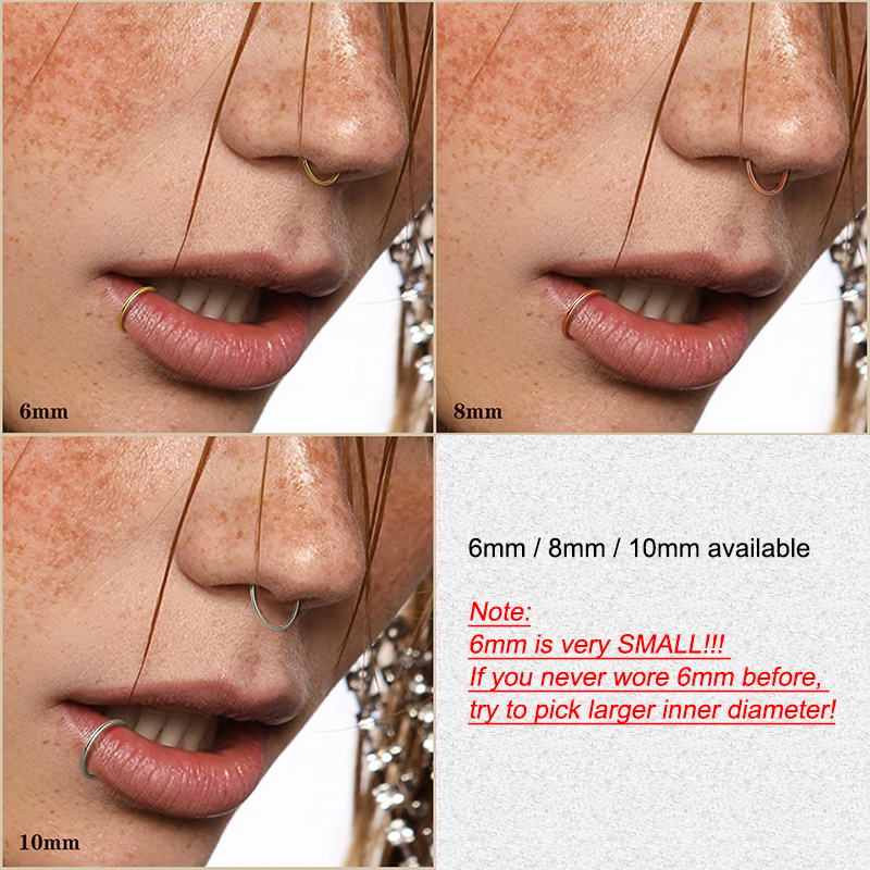 6pcs/lot Hypoallergenic Nose R - Body Jewelry And Earrings incelemesi ve fiyatı